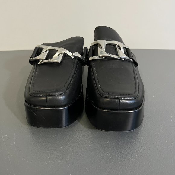 RAG & BONE‎ Logan Platform Mule in Black (39.5) - Picture 4 of 12